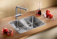 BLANCO ANDANO 340/180-IF SİFON GİDER Büyük Gözü Solda Andano Paslanmaz Çelik Eviye - Blanco (1)