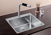 BLANCO ANDANO 500-IF/A PUSH SİFON KONT Andano Paslanmaz Çelik Eviye - Blanco (1)