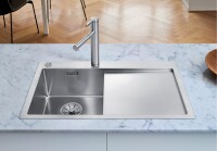 BLANCO CLARON 4 S - IF Sağ Damlalıklı Steelart Paslanmaz Çelik Eviye - Blanco (1)