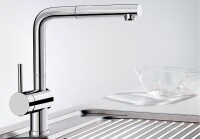 BLANCO LINUS-S Sol Kontrol Krom Armatür - Blanco (1)