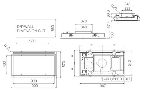 Elica PRF0173445A HILIGHT-X H30 BL MAT/A/100 Tavan Tipi Aspiratör - 2