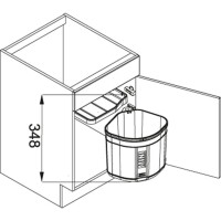 Franke Ankastre Çöp Kovası, 17,5L - FRANKE (1)