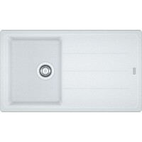 Franke Basis BFG 611 Bianco Fragranit Evye, Tek Gözlü, Sağ/Sol Damlalıklı - FRANKE
