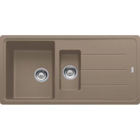 Franke Basis BFG 651-97 Granit Evye, 1,5 Gözlü, Damlalıklı, Tezgah Üstü, Oyster - 1