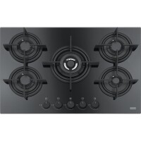 Franke Mythos FHCR 755 4G TC HE BK C Ankastre cam ocak, 75 cm, 5 Gözlü,Siyah - FRANKE
