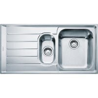 Franke Neptun NEX 251-100 Çelik Evye , 1.5 Gözlü, Sol Damlalıklı,Tezgaha Sıfır,Tezgah Üstü - FRANKE