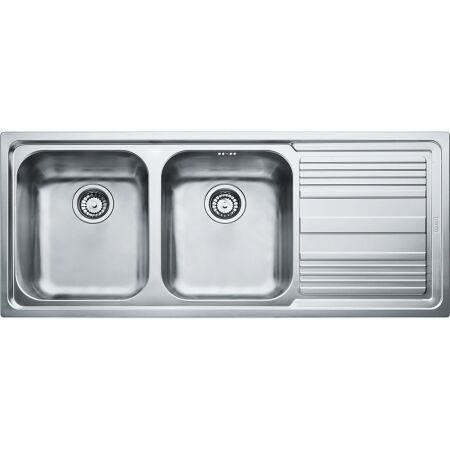 Franke Logica LINE LLX 621 Çelik Evye, 2 Gözlü, Sol Damlalıklı, İnox - 1
