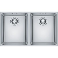 Franke Maris MRX 120-34-34 Çelik Evye, 2 Gözlü, Damlalıksız, Tezgah Altı, İnox - FRANKE