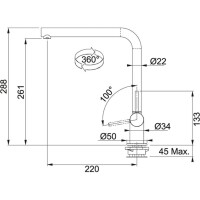 Franke NEPTUN STYLE WİNDOW SOLUTION Evye Armatürü, Krom - FRANKE (1)