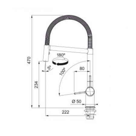 Franke Evye Armatürü Actıve Plus Semı Pro Krom - 4