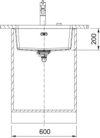 Franke Fragranıt Evye Marıs Mrg 110-52 Nero Tek Gözlü Damlalıksız Bx - 3