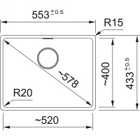 Franke Fragranıt Evye Marıs Mrg 110-52 Stone Grey Tek Gözlü Damlalıksız Bx - 3