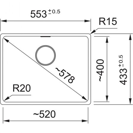 Franke Fragranıt Evye Marıs Mrg 110-52 Stone Grey Tek Gözlü Damlalıksız Bx - 4