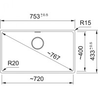 Franke Fragranıt Evye Marıs Mrg 110-72 Oyster Tek Gözlü Damlalıksız Bx - 4