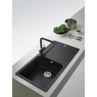 Franke Urban UBG 611-100 NERO Fragranıt Evye Tekgözlü - 6