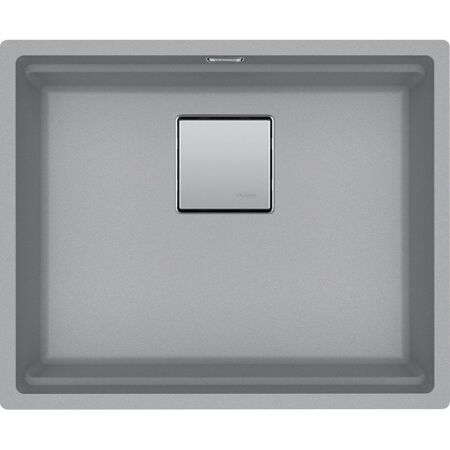 Franke Kubus 2 KNG 110-52 Granit Evye, Tek Gözlü, Damlalıksız, Tezgah altı, Stone Grey Renk - 1