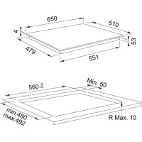 Franke Mythos FMY 658 I FP BK Ankastre İndüksiyon Ocak, 65 Cm,Vitroseramik Cam Yüzey, Siyah - FRANKE (1)