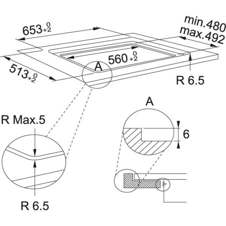 Franke Mythos FMY 658 I FP BK Ankastre İndüksiyon Ocak, 65 Cm,Vitroseramik Cam Yüzey, Siyah - 3