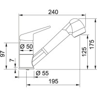 Franke Novara Plus Armatür, Tek Kumandalı, Krom - FRANKE (1)