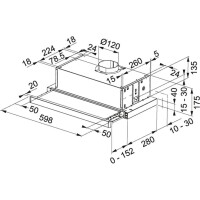 Franke FTC 6032L GR/XS Sürgülü Aspiratör, 60 Cm - FRANKE (1)