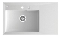 Marmorin IVO 843 Metalik Siyah P_Z_041_11_0843_4ef172 Granit Evye Tezgaha Sıfır 1 Gözlü Damlalıklı - Marmorin
