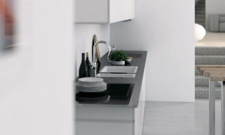 Marmorin LANDO 720 Metalik Siyah P_Z_049_50_0720_366572 Granit Evye 1,5 Gözlü Damlalıksız - 3