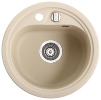 Marmorin VASK 450 Metalik Siyah P_Z_095_80_0450_afd3e2 Granit Evye 1 Gözlü Damlalıksız - Marmorin