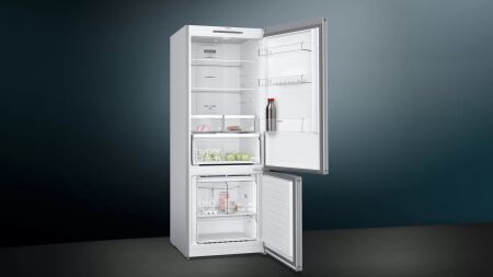 SIEMENS KG55NVIE0N iQ300 Alttan Dondurucu Kombi Inox Buzdolabı - 5