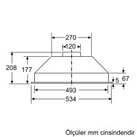 SIEMENS LB53NAA30 iQ100 53 Cm, Ankastre Davlumbaz - 7