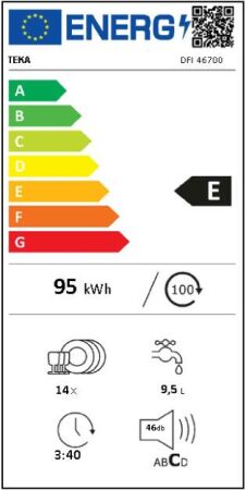 TEKA DFI 46700 TTM 60 cm Siyah Tam Ankastre BulaßÝk Makinesi - 12