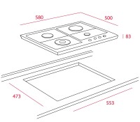 TEKA EH 60 4G AI AL TR CI NAT VANILLA OB 60 cm Emaye GazlÝ Ocak - 9