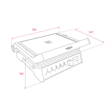 TEKA ELITE GRILL BK-SS 5 FarklÝ Pißirme ProgramlÝ Tost Makinesi - 6