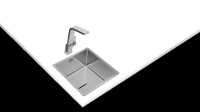 TEKA FLEXLINEA RS15 40.40 Tezgah ŸstŸ Tezgaha SÝfÝr Paslanmaz ‚elik Eviye - Teka