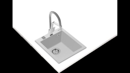 TEKA FORSQUARE 34.40 TG TezgahŸstŸ Arctic White Granit Eviye - 2