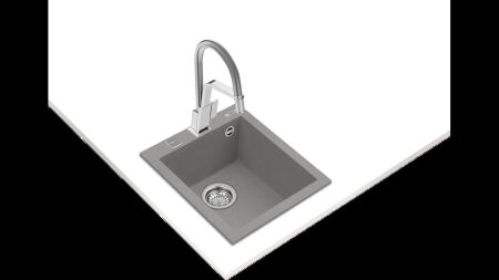 TEKA FORSQUARE 34.40 TG TezgahŸstŸ Stone Grey Granit Eviye - 2