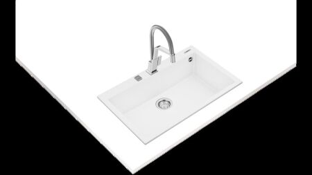 TEKA FORSQUARE 50.40 TG TezgahŸstŸ Arctic White Granit Eviye - 2