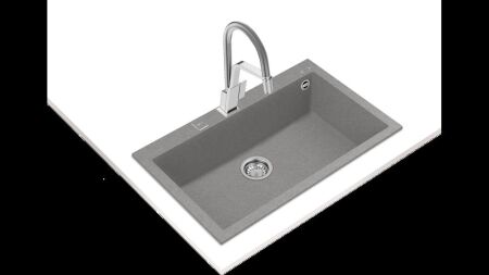 TEKA FORSQUARE 50.40 TG TezgahŸstŸ Stone Grey Granit Eviye - 2