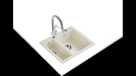 TEKA FORSQUARE 72.40 TG TezgahŸstŸ Avena Beige Granit Eviye - 2