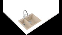 TEKA FORSQUARE 72.40 TG TezgahŸstŸ Avena Beige Granit Eviye - Teka (1)