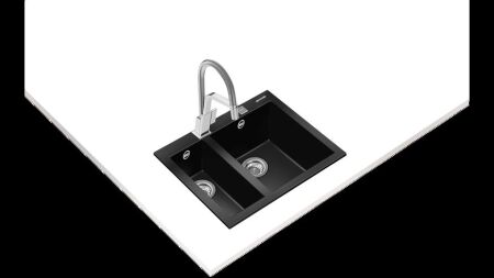 TEKA FORSQUARE 72.40 TG TezgahŸstŸ Black Granit Eviye - 2