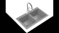 TEKA FORSQUARE 790 TG TezgahŸstŸ Stone Grey Granit Eviye - Teka (1)