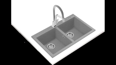 TEKA FORSQUARE 790 TG TezgahŸstŸ Stone Grey Granit Eviye - 2