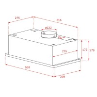 TEKA GFG 2 SS 55 cm Paslanmaz ‚elik Ankastre Tip Aspiratšr - 2