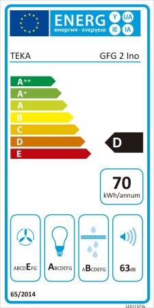 TEKA GFG 2 SS 55 cm Paslanmaz ‚elik Ankastre Tip Aspiratšr - 3
