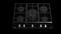 TEKA GZC 75330 XBC BK (E4) 70 cm Kristal Cam Siyah Ankastre GazlÝ Ocak - Teka (1)