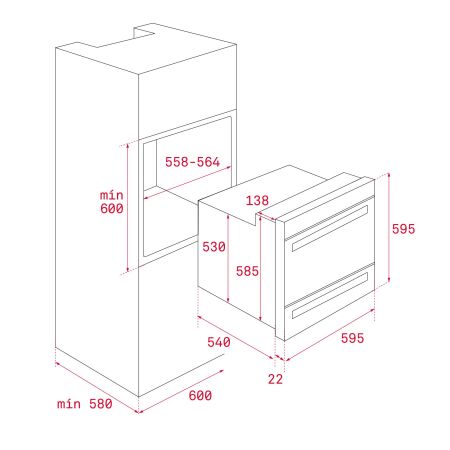 TEKA HLD 45.15 SS 5 ProgramlÝ 60 cm Ankastre FÝrÝn - 8