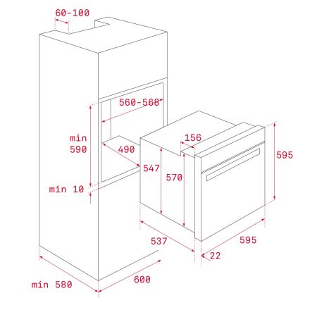 TEKA HRB 6300 AT Rustik Antrasit Multi fonksiyonel ÊAnkastre ÊFÝrÝn - 9