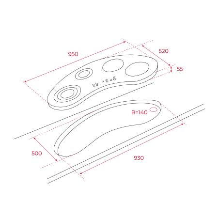 TEKA IRC 9430 KS 90 cm ÜndŸksiyonlu Ankastre Ocak - 8