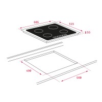 TEKA IT 6450 IKNOBÊ Ankastre ÜndŸksiyonlu Cam Seramik Ocak - 8