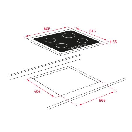TEKA IT 6450 IKNOBÊ Ankastre ÜndŸksiyonlu Cam Seramik Ocak - 8